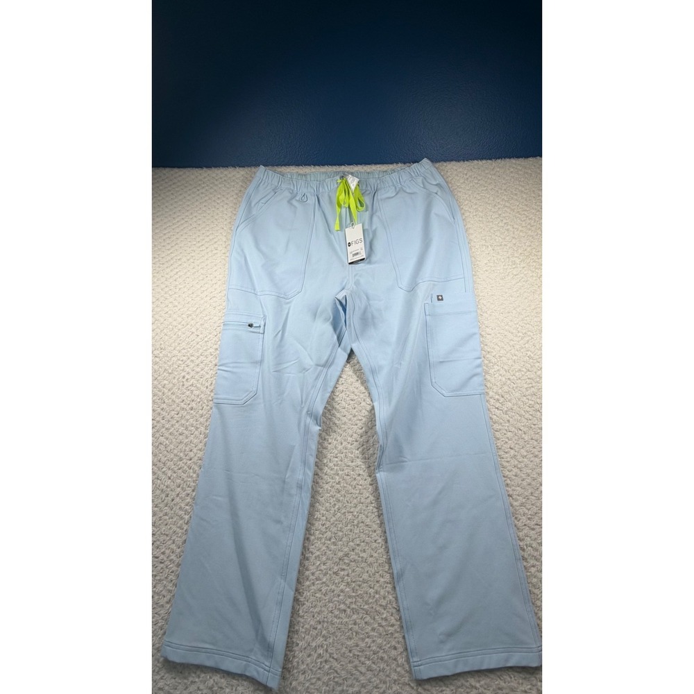 NWT FIGS Technical Cairo Cargo Scrub Pants Light dusty Blue Sz XLR PO#5710